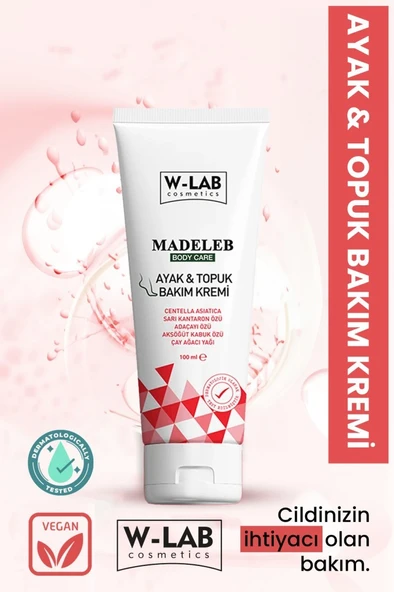 W-Lab Kozmetik Ayak ve Topuk Bakım Kremi 100 ML