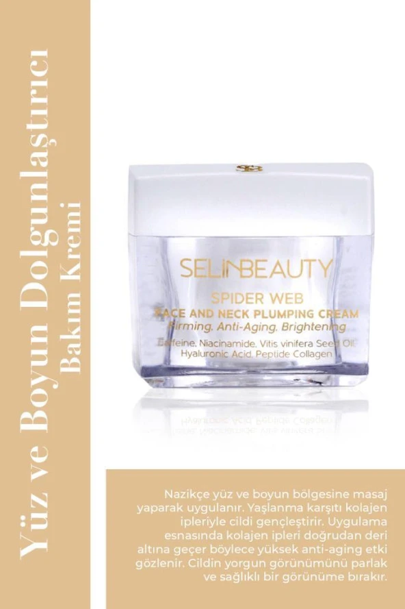 Selin Beauty Örümcek Ağı Yüz ve Boyun Dolgunlaştırıcı Bakım Kremi 50 ML - 2