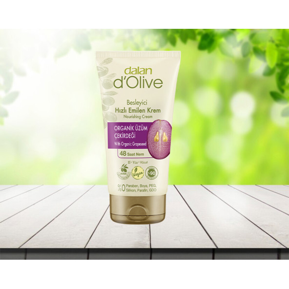 Dalan D'olive Krem Tüp 60ml Üzüm Çekirdeği  1 Adet