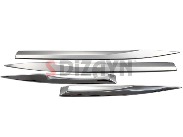 Peugeot 3008 Krom için Yan Kapı Çıtası 4 Parça. 2016 Üzeri - Resim 2