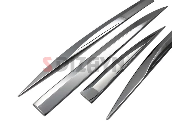 Peugeot 3008 Krom için Yan Kapı Çıtası 4 Parça. 2016 Üzeri - Resim 3