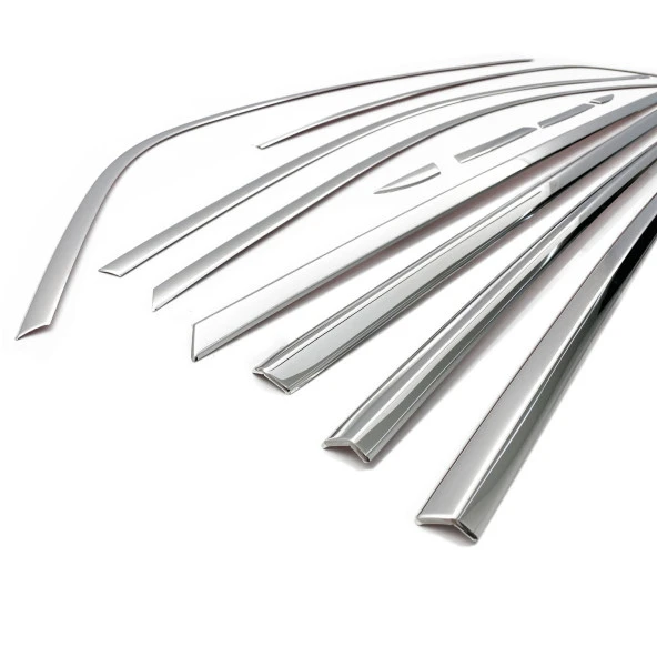 Renault Megane 4 için Sedan Krom Cam Çerçevesi 12 Parça. 2016 Üzeri - Resim 3