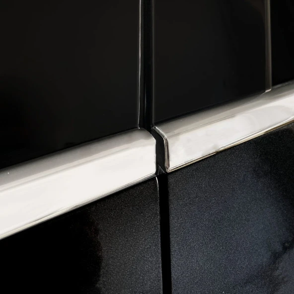 Renault Megane 4 için Sedan Krom Cam Çerçevesi 12 Parça. 2016 Üzeri - Resim 4