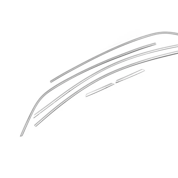 Renault Megane 4 için Sedan Krom Cam Üst Çıtası 6 Parça. 2016 Üzeri - Resim 3