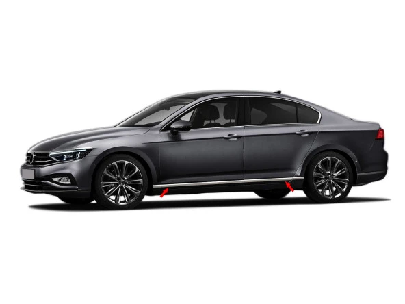 Volkswagen Passat B8.5 için Krom Yan Kapı Çıtası 8 Parça 2019 Ve Üzeri - 4