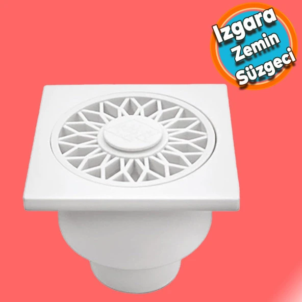 Zemin Yer Süzgeci Banyo Izgara Balkon Lavabo Pis Su Gideri Kapak Kapağı Alttan Giderli Yer Sifonu