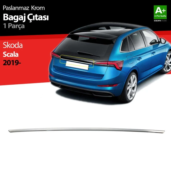 Skoda Scala Krom için Bagaj Çıtası 2019 Üzeri