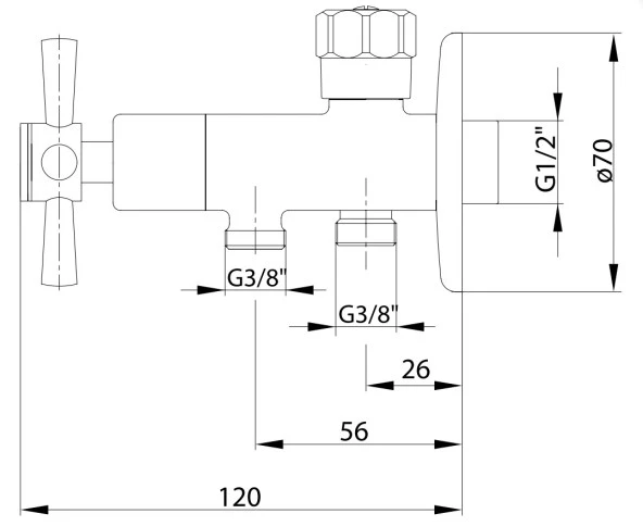 Eca Quadrille Klozet Musluğu 102111090 - Resim 2