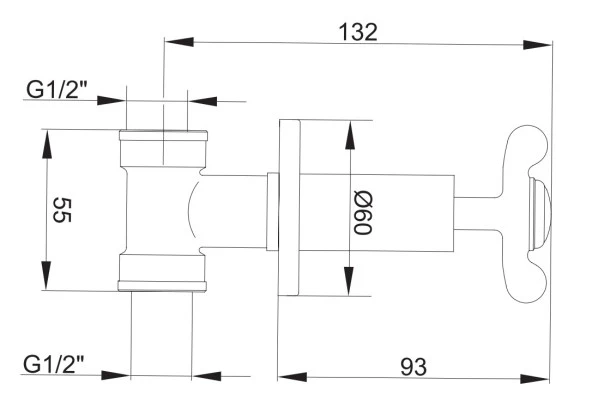 ECA Neo Klasik Ara Kesme Valfi 102151009 - Resim 2