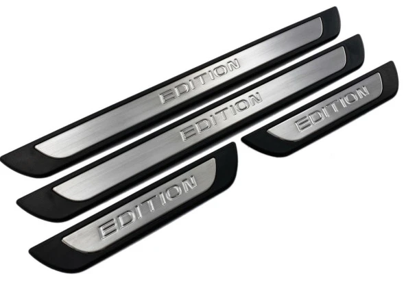 Peugeot 206 Krom için Kapı Eşik Koruması Edition Line 2006-2013 4 Parça - 2