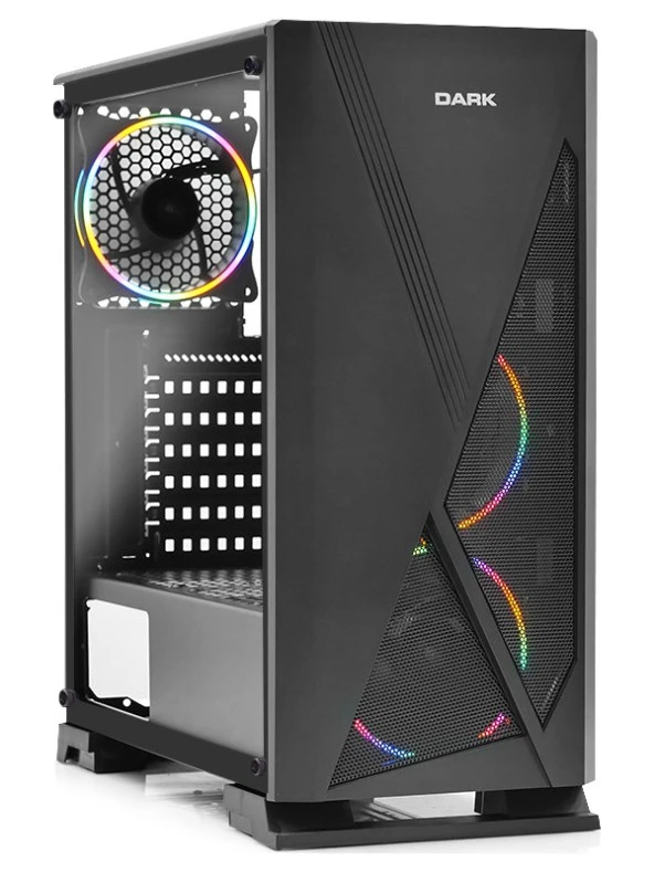 Dark Raider 3X12cm Rgb Fanlı, Tempered Glass Cam Panel, Usb 3.0 Bilgisayar Kasası (Dkchraıder)