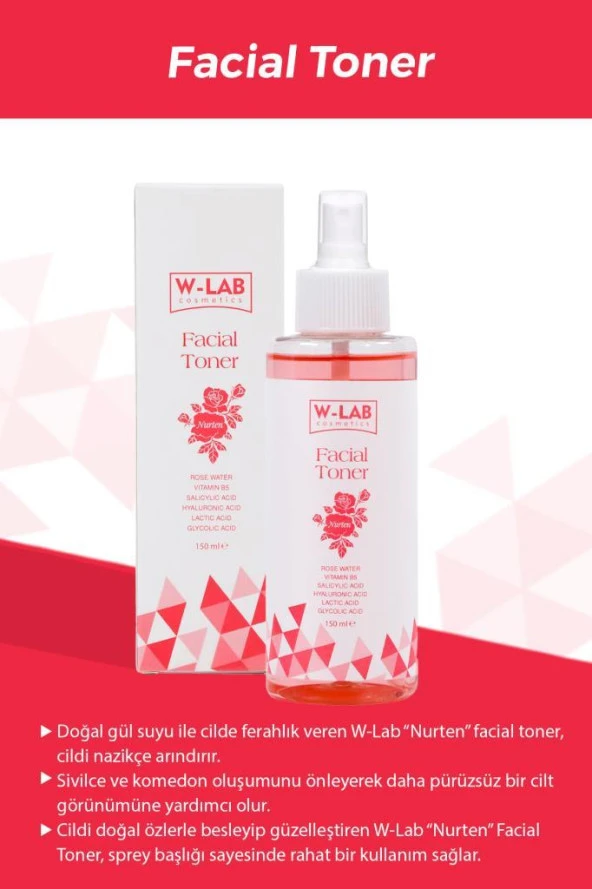W-Lab Kozmetik Nurten Facial Toner 150 ML - 2