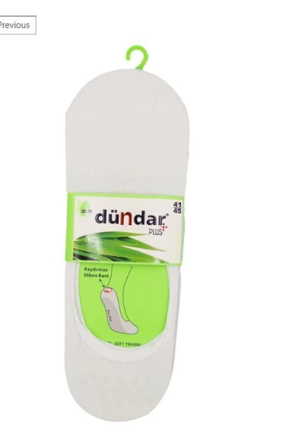 PLUS ERKEK BAMBU BABET BEYAZ 6'LI 5541