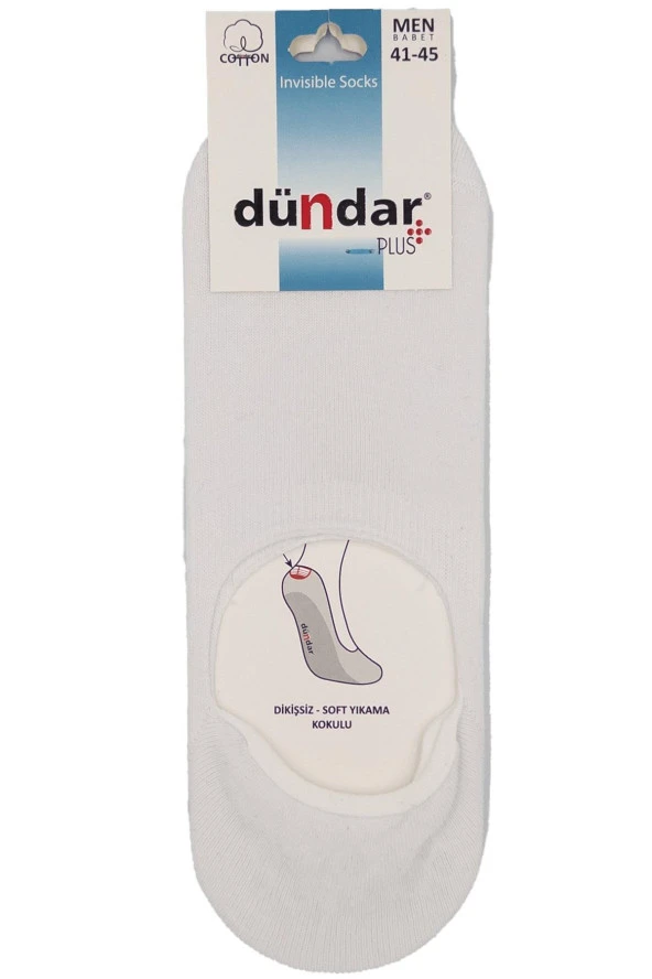 PLUS ERKEK İNCE BABET DİKİŞSİZ BEYAZ 6'LI 8207