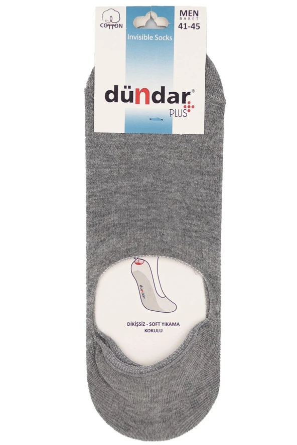 PLUS ERKEK İNCE BABET DİKİŞSİZ GRİ 6'LI 8207