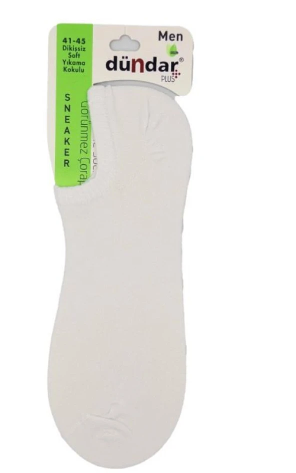 PLUS ERKEK BAMBU SNEAKER BEYAZ 6'LI 6883 - 1