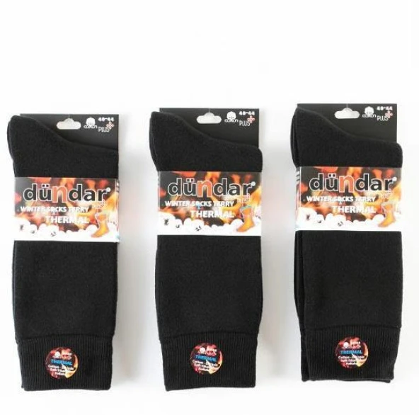 PLUS ERKEK HAVLU THERMAL SİYAH 12'Lİ 7019 Siyah