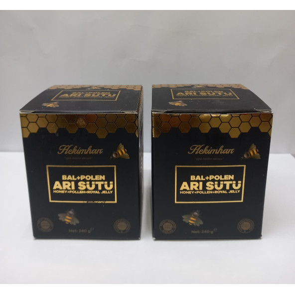 HEKİMHAN BAL POLEN ARI SÜTÜ 240 GR İKİLİ SET