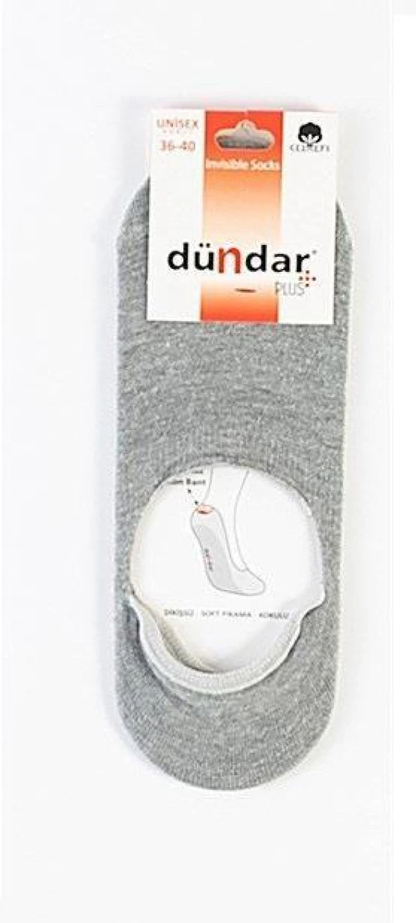 PLUS KADIN İNCE BABET GRİ 6'LI 8214