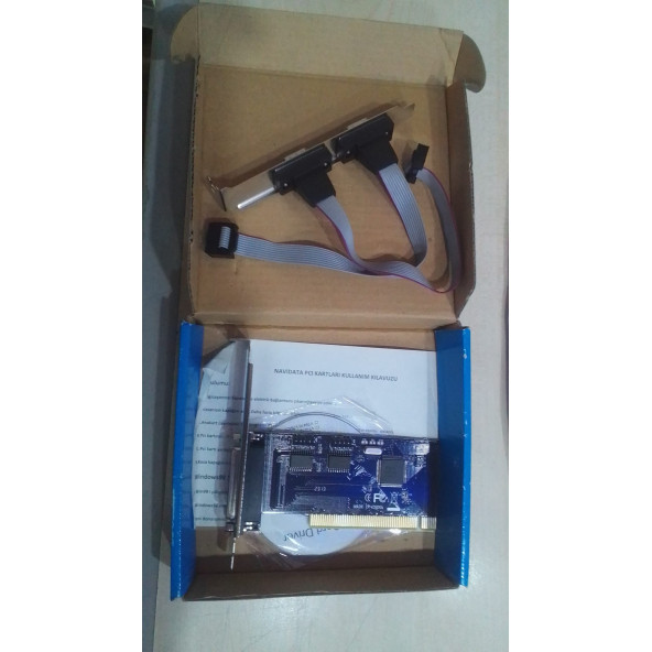 (SIFIR KUTUSUNDA) NAVİDATA Pcı Paralel Port Lpt Kart Db25 PCI KART 25 Pin Paralel Lpt Kart - 2