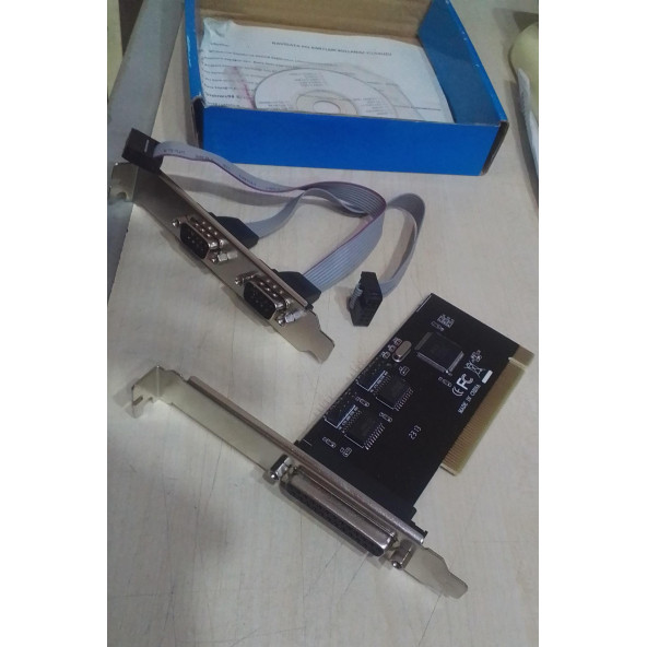 (SIFIR KUTUSUNDA) NAVİDATA Pcı Paralel Port Lpt Kart Db25 PCI KART 25 Pin Paralel Lpt Kart - 3