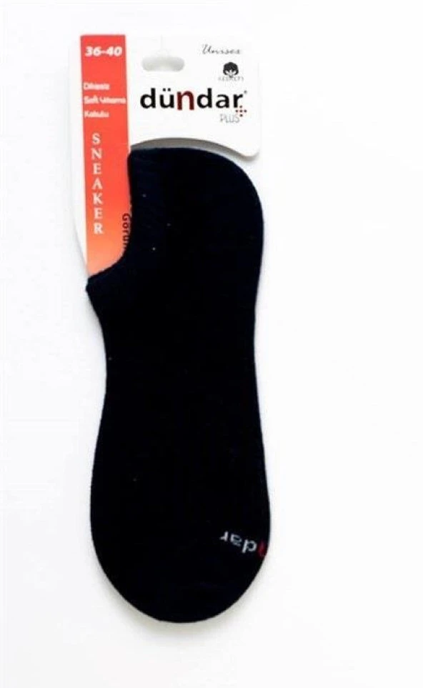 PLUS KADIN SNEAKER DİKİŞSİZ SİYAH 6'LI 5572