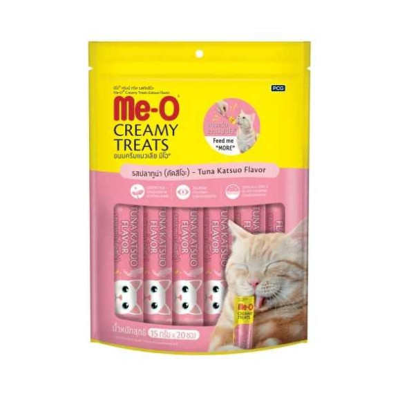 Me-o Creamy Treat Çizgili Orkinos Balığı Kedi Ödülü 20X15gr