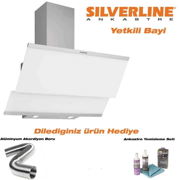 Silverline 3420 Classy 90 Cm Beyaz Cam Davlumbaz Kampanya Ürünü