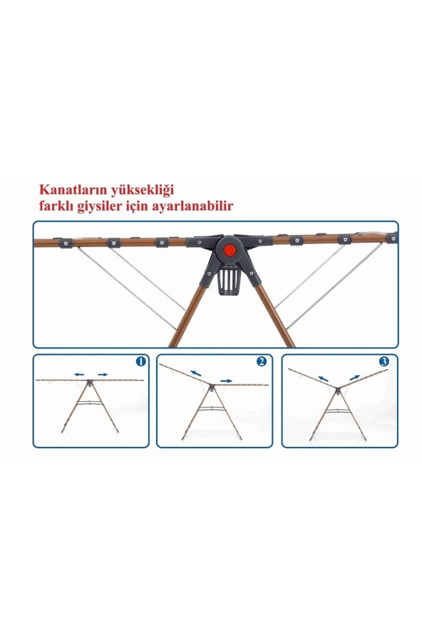 Devecioğlu Harbinger Mm033 Nova Lux Çamaşır Kurutma Askısı - Resim 3