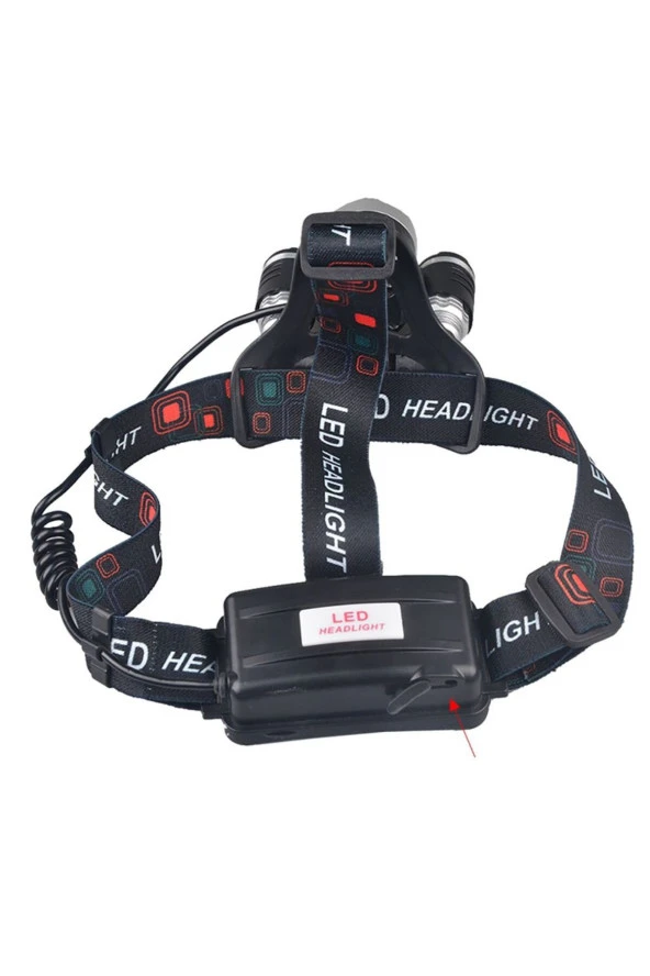 Watton 3 Başlıklı Şarjlı Kafa Feneri Wt-256 - 4