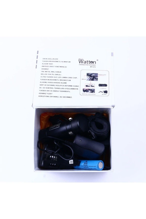 Watton Blackwatton Wt-272-profesyonel Bisiklet Lambası - 4