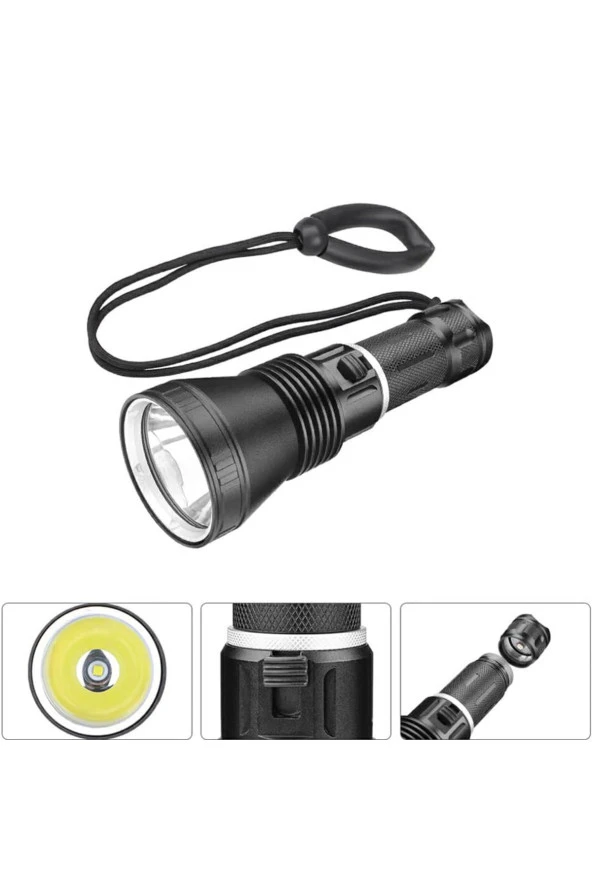 Watton 1200 LÜMEN PROFESYONEL ŞARJLI EL FENERİ WATTON WT-655 - 2