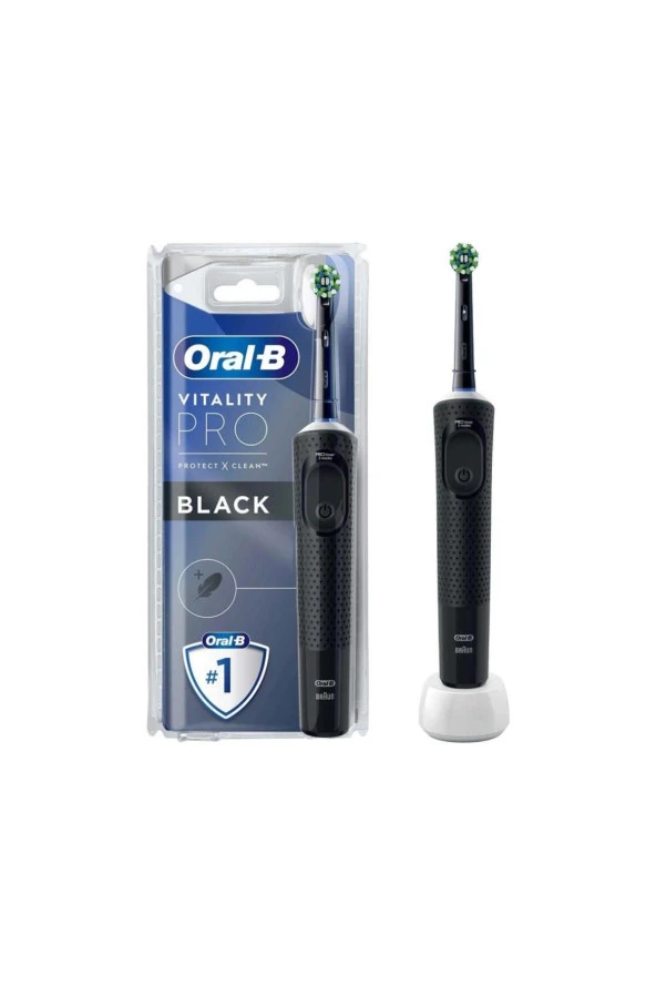Oral-B Şarjlı Elektrikli Diş Fırçası Vitality Pro Siyah Koruma Ve Temizlik