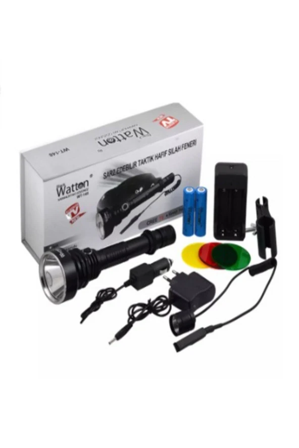 Watton Wt-148 En Güçlü Tüfek Üstü El Feneri Fener Uzaktan Komuta - 2