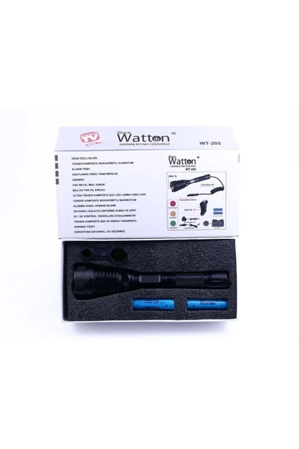 Watton Orjinal 800 Lümen T6 Özel Avcı Feneri Wt-205 - 3
