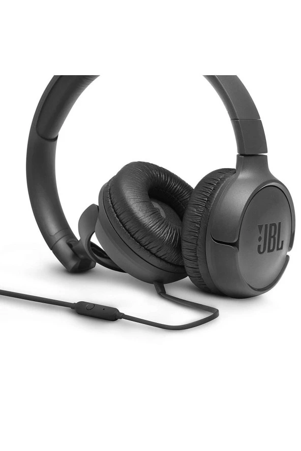 JBL Tune 500 Mikrofonlu Kablolu Kulaküstü Siyah Kulaklık - 3