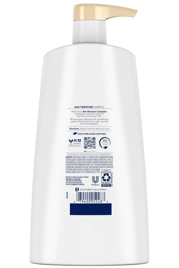 Dove Günlük Nemlendirici Şampuan 750ML