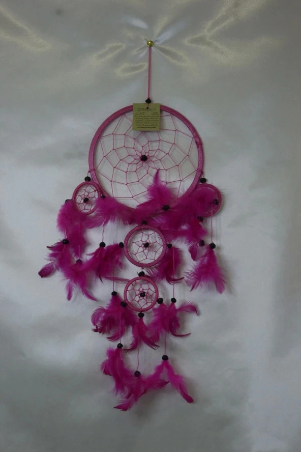 Dream Catcher Düş Kapanı Pembe 11 Cm - Resim 2