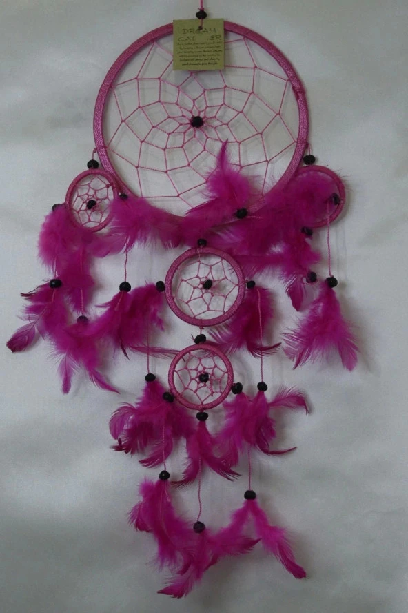 Dream Catcher Düş Kapanı Pembe 11 Cm - Resim 4