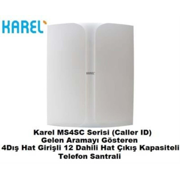 Karel MS48C 4-12 Caler ID Telefon Santral Cihazı