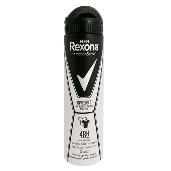 Rexona 150 Ml INVISIBLE On Black 5765