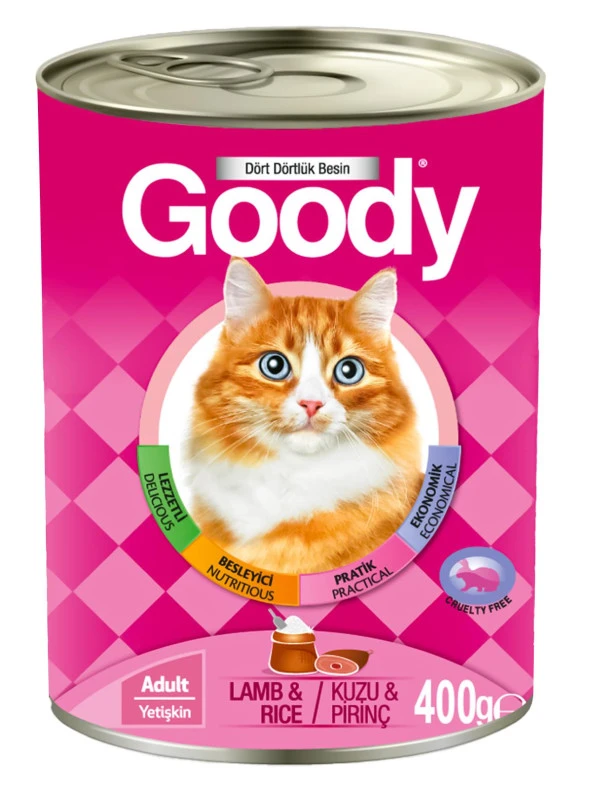 Goody Kuzu Piriçli Yetişkin Kedi Konservesi 400 Gr