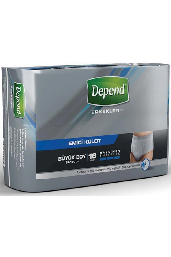DEPEND Emici Külot Eko Pk Büyük Erkek 3 Lü Set (16Adetx3Pk) - Resim 2