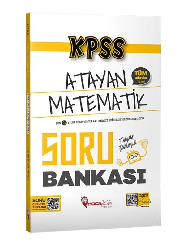 Hoca Kafası KPSS Matematik Atayan Soru Bankası Çözümlü Hoca Kafası Yayınları