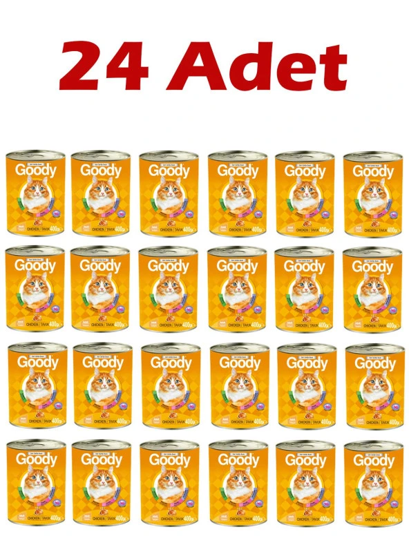 Goody Tavuklu Yetişkin Kedi Konservesi 400 Gr 24 Adet