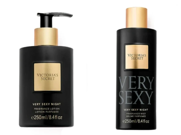 Victorias Secret Very Sexy Night Fragrance Lotion&Mist 250 Ml Kadın Vücut Losyonu Ve Spreyi Seti