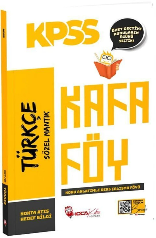 Hoca Kafası KPSS Türkçe Konu Anlatımlı Kafa Föy