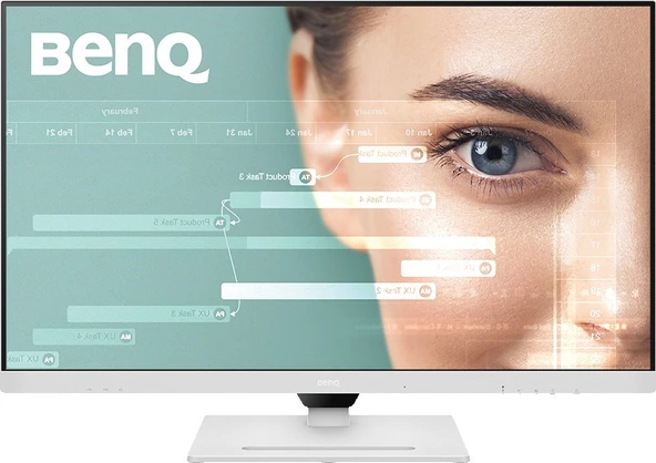 BenQ GW3290QT 32 IPS 2K QHD 75hz HDMI USB-C 3xUSB 3.2 2xDP Daisy Chain Pivot Eye Care Beyaz Monitö - Resim 2