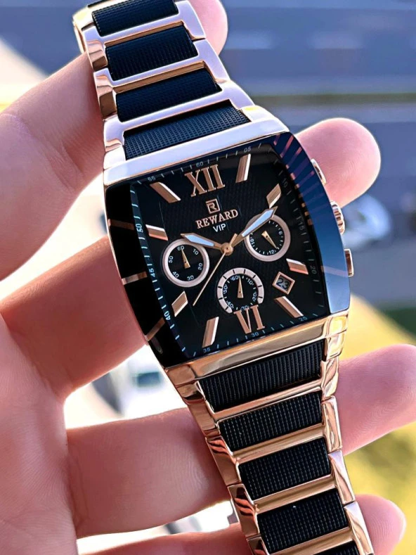 Rwd.39 Reward Çelik/Silikon Kordon İç Fonksiyonlar Aktif 3 Atm Suya Dayanıklı Erkek Kol Saat - Resim 3