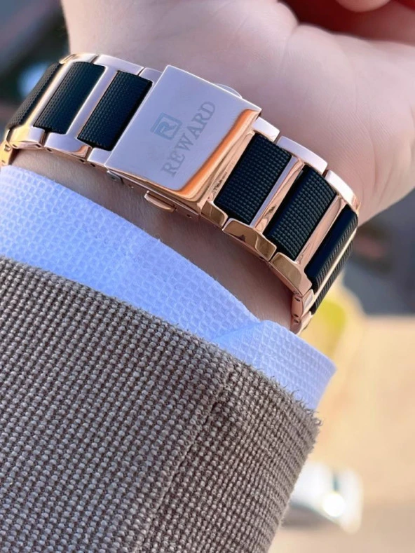 Rwd.39 Reward Çelik/Silikon Kordon İç Fonksiyonlar Aktif 3 Atm Suya Dayanıklı Erkek Kol Saat - Resim 6